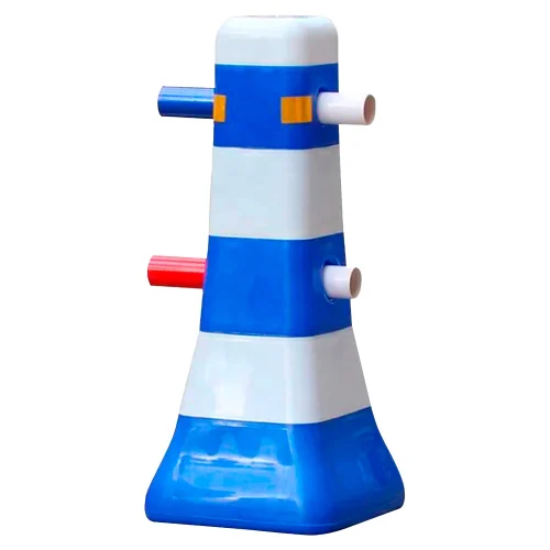 Barrera Piramidal Azul/Blanco