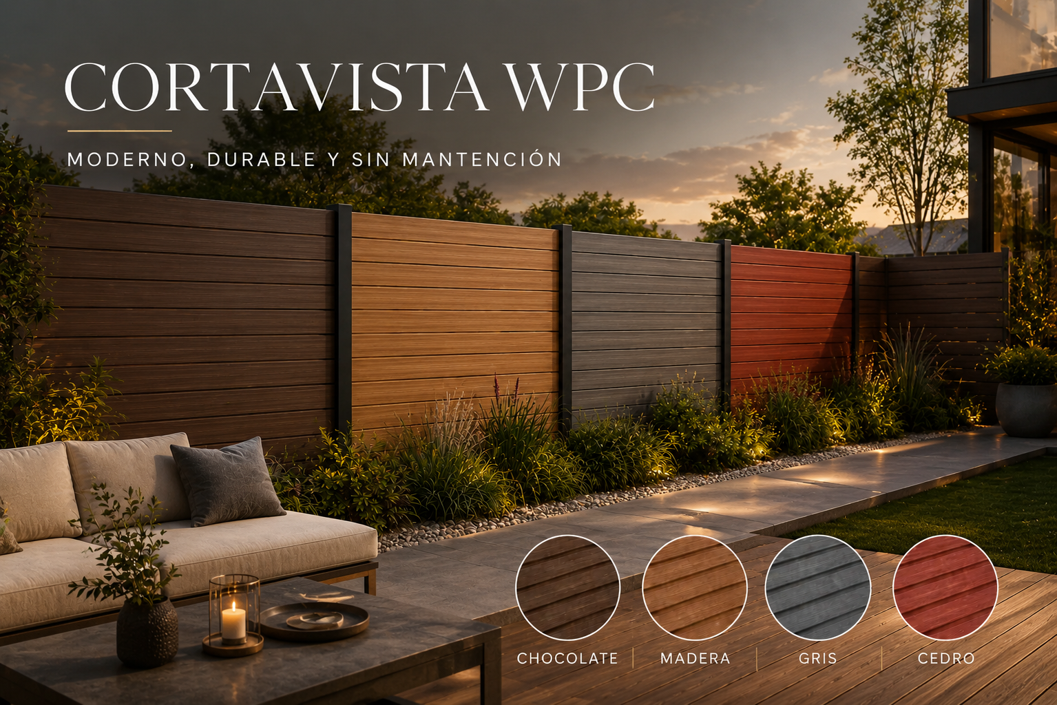 Cortavista Classic WPC 220 x 7,1 x 1 cm - Imagen 2